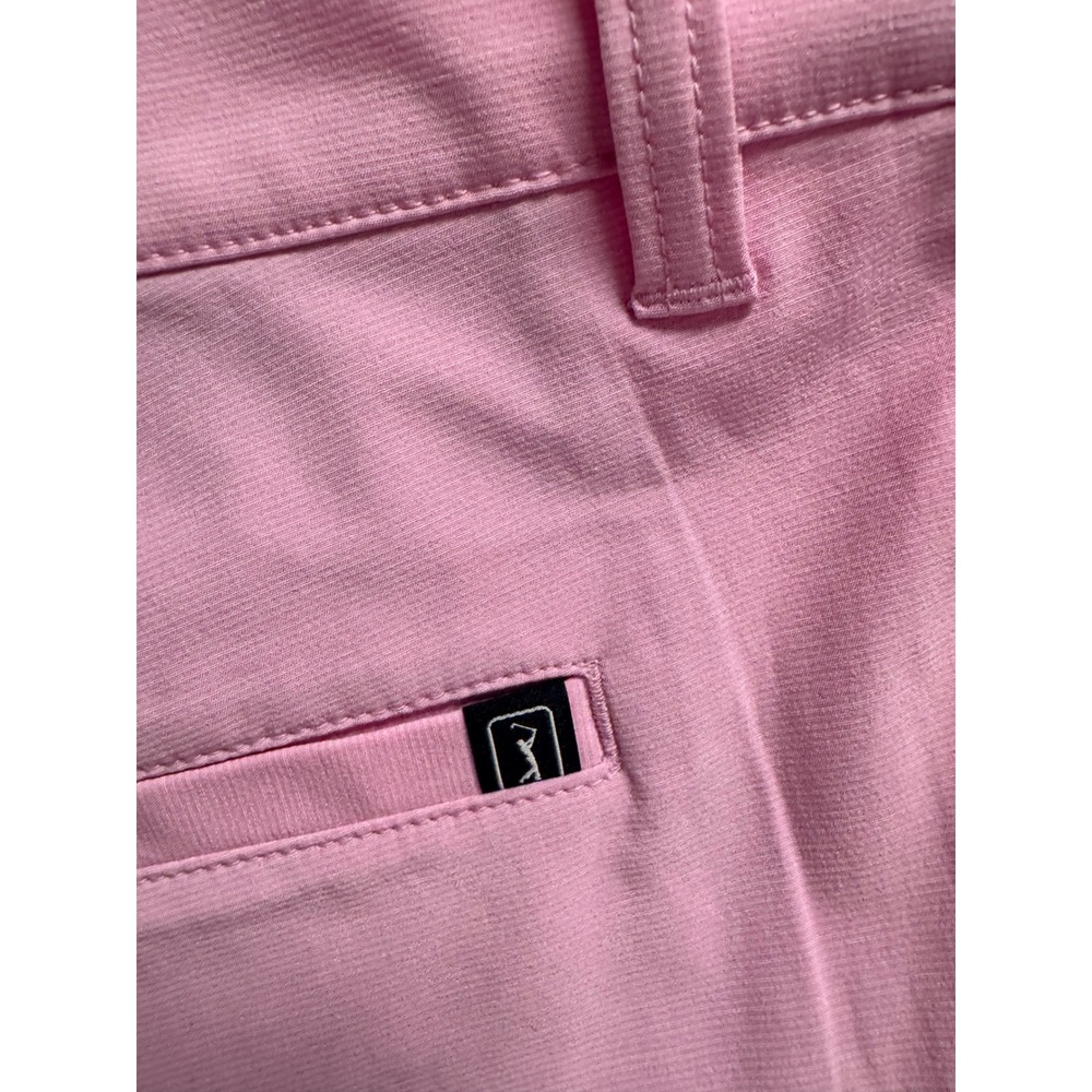 PGA Tour Mens Course Comfort Golf Shorts Pink 4-Way Stretch Size 38 NWT - Picture 6 of 10